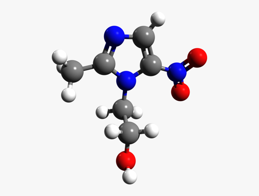 3d Structure Of Metronidazole, Transparent Clipart