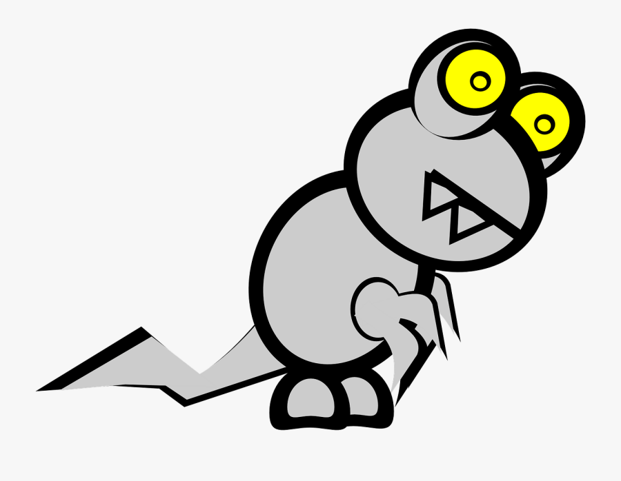 Dino, Dinosaur, Dragon, Monster, Sick, Unhappy, Nausea - Vector Graphics, Transparent Clipart