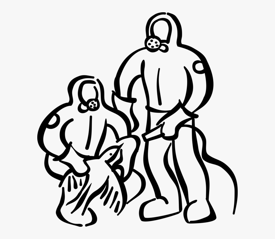 Vector Illustration Of Toxic Chemical Spill Detection - Toxic Waste, Transparent Clipart