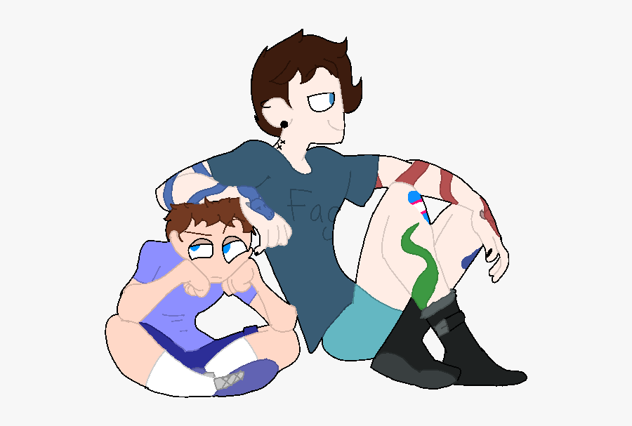 Brothers - Cartoon, Transparent Clipart