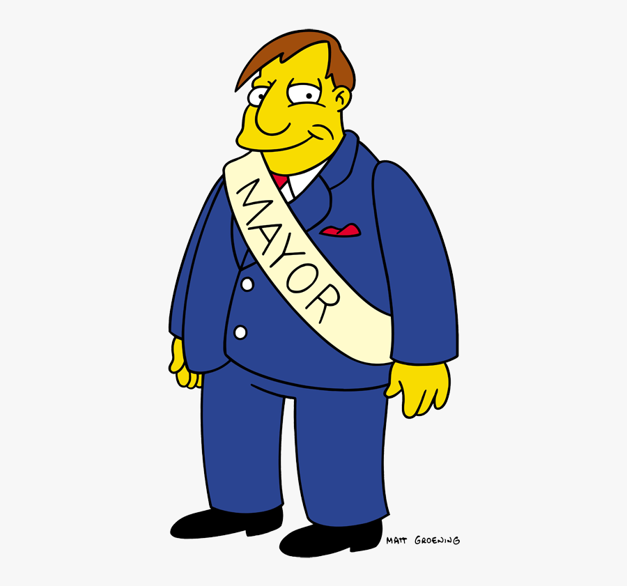 Mayor Simpsons, Transparent Clipart