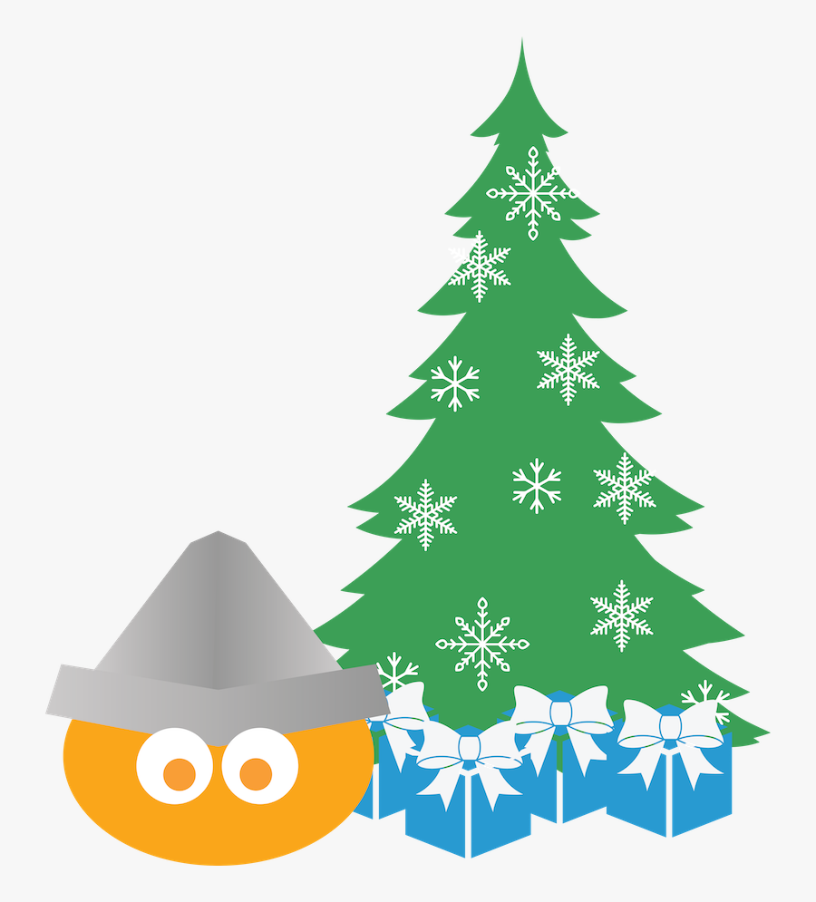 Tree Scene - Christmas Tree, Transparent Clipart