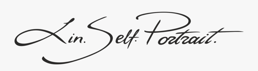 Lin - Self - Portrait - Calligraphy, Transparent Clipart