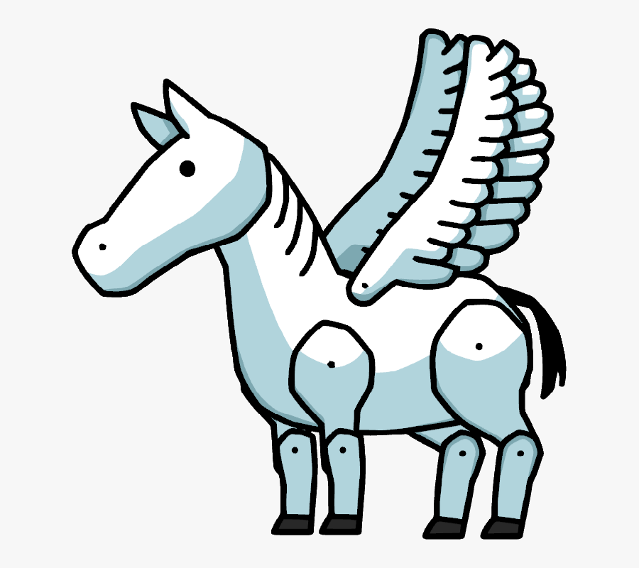 Pegasus - Scribblenauts Horse Png, Transparent Clipart