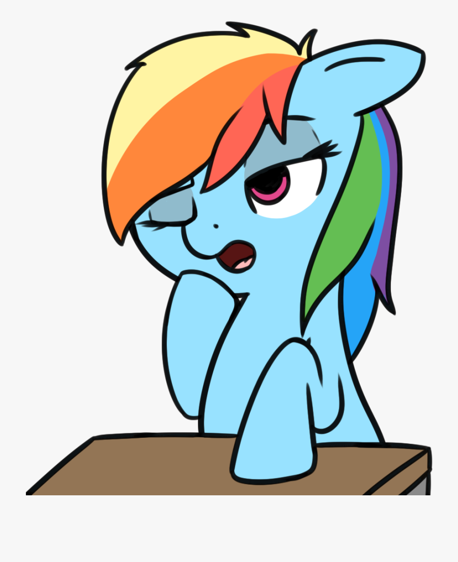 Neuro, Floppy Ears, One Eye Closed, Pegasus, Pony, - Cartoon, Transparent Clipart
