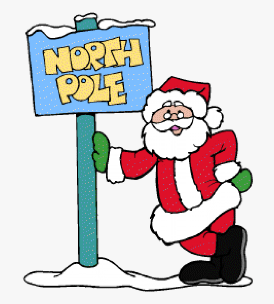 North Pole Clip Art Savoronmorehead - Clip Art Santa North Pole, Transparent Clipart
