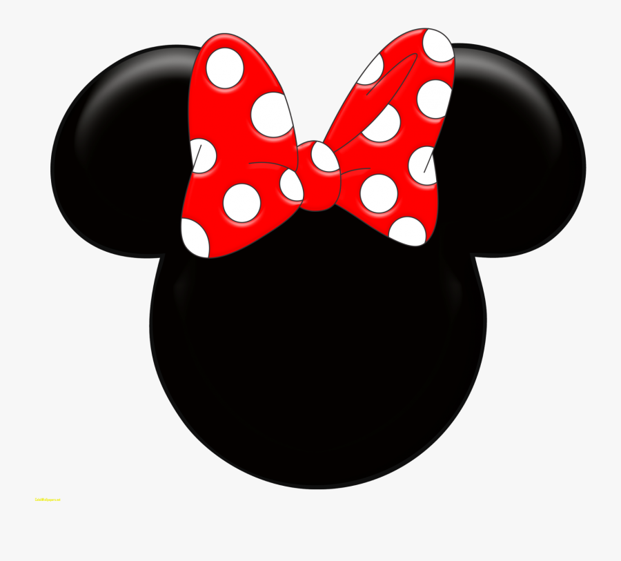 Minnie Mouse Mickey Mouse Ribbon Clip Art - Red Minnie Mouse Head, Transparent Clipart