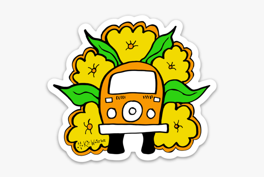 Flower Power Sticker - Flower Power, Transparent Clipart