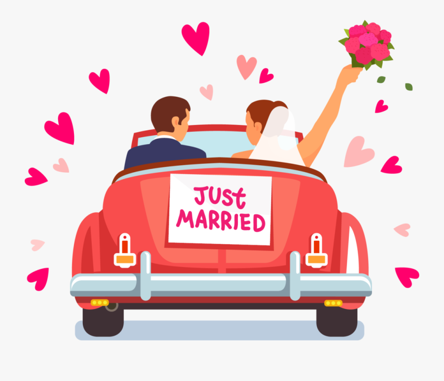 Royalty Free Art Marriage - Clip Art Just Married, Transparent Clipart