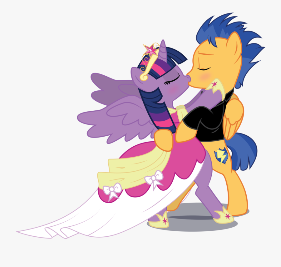 Image Fanmade Flashlight Coronation Kiss Png My Little - My Little Pony Flash And Twilight Kiss, Transparent Clipart