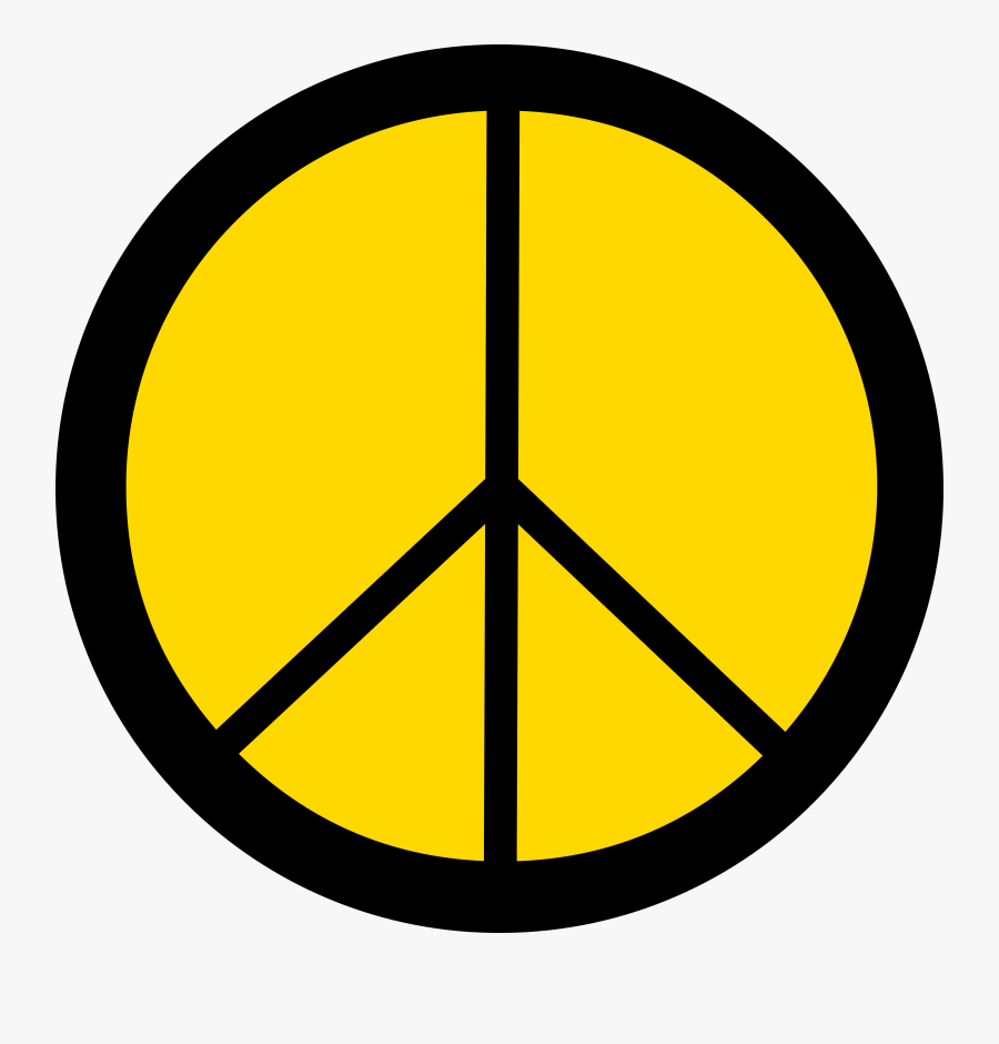 School Bus Yellow Peace Symbol 12 Dweeb Peacesymbol - Symbol For Black People, Transparent Clipart