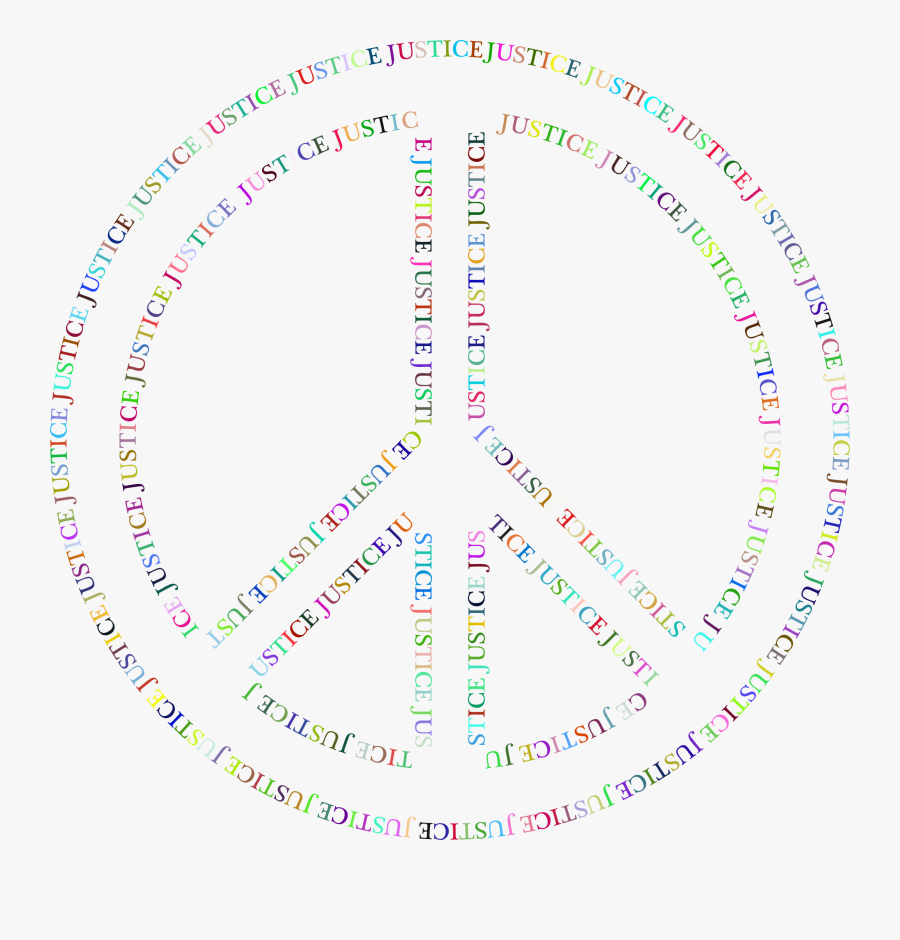 Prismatic Justice Peace Symbol No Background Clip Arts - Peace Symbols White Background Transparent .png, Transparent Clipart