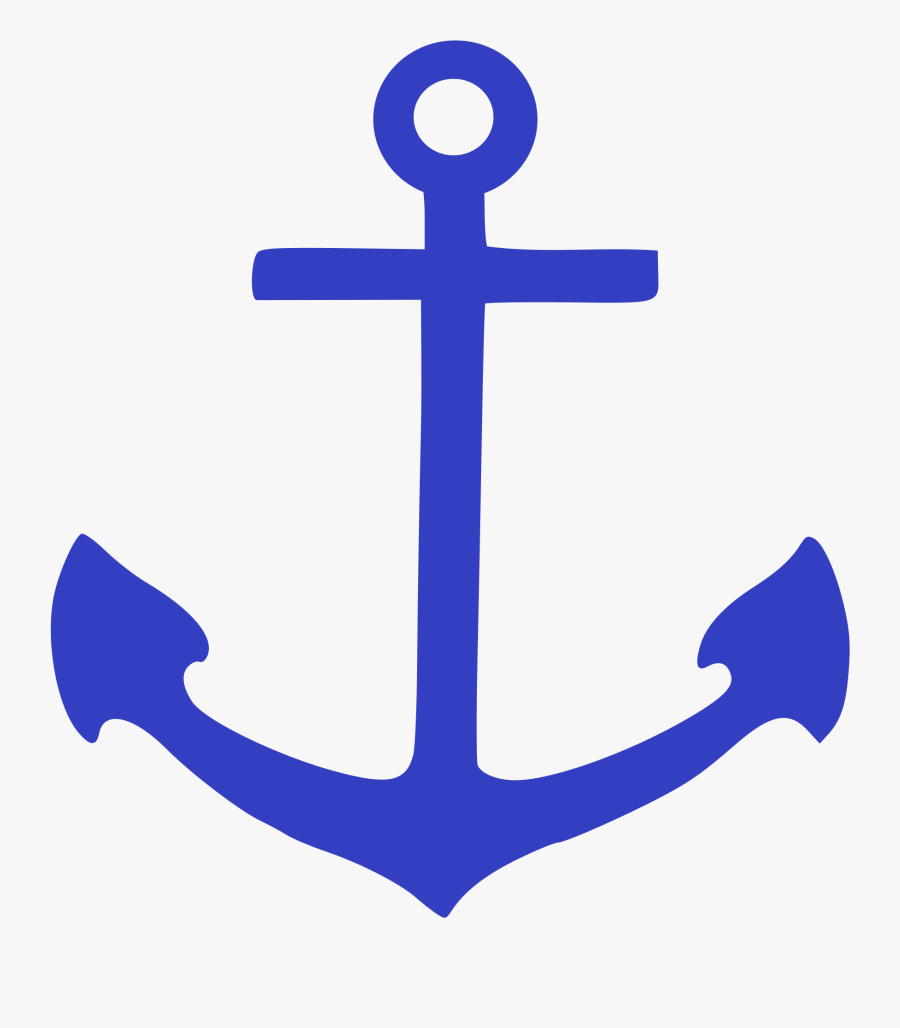Pictogram Anchor Clip Art - Anchor Blue, Transparent Clipart