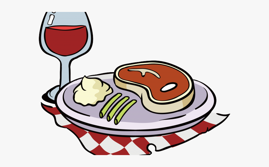 Wine With Meal Clipart, Transparent Clipart