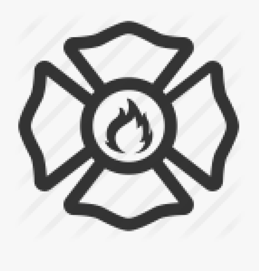Firefighter Maltese Cross Fire Department Vector Graphics - Fire Fighter Logo Png, Transparent Clipart