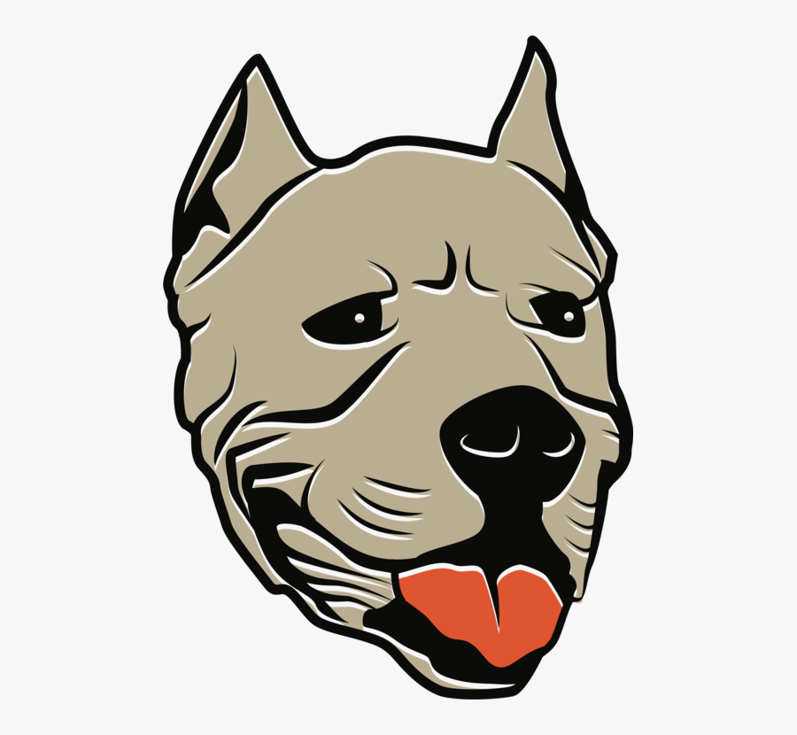 Head,canidae,american Staffordshire Terrier - Face Dogo Argentino Vector, Transparent Clipart