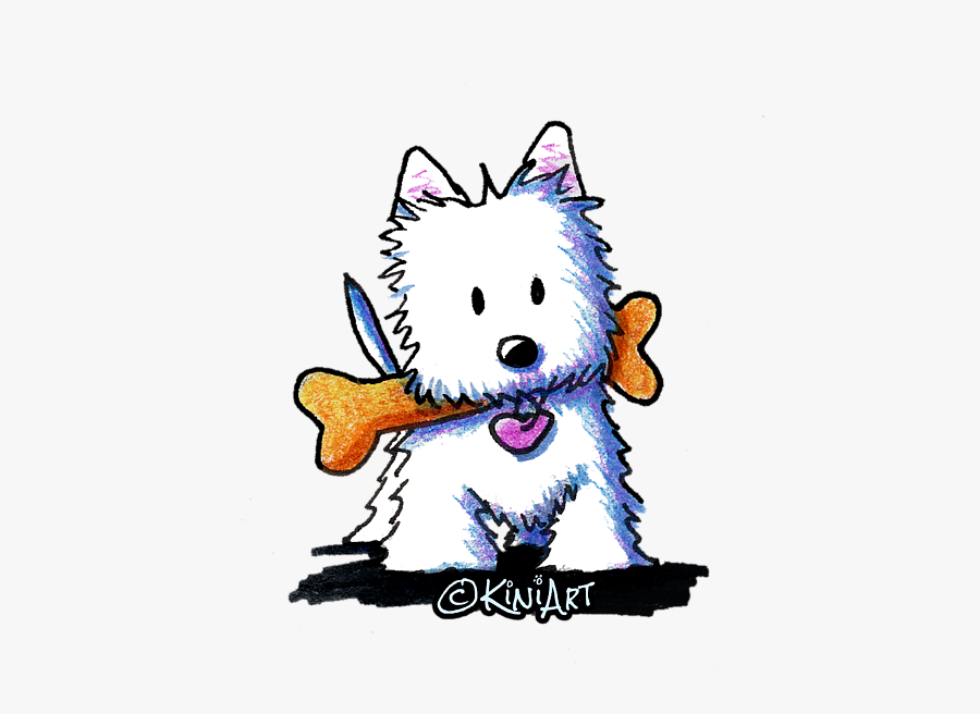 West Highland White Terrier Clipart Png - Westie Cartoon, Transparent Clipart