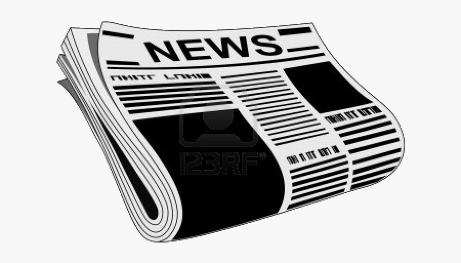 Newspaper Computer Icons Advertising Clip Art - Illustration Of A Newspaper, Transparent Clipart