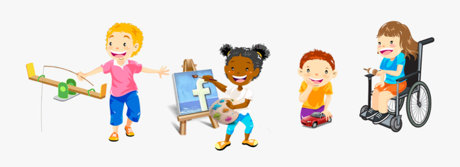Kids Holding Banner, Transparent Clipart