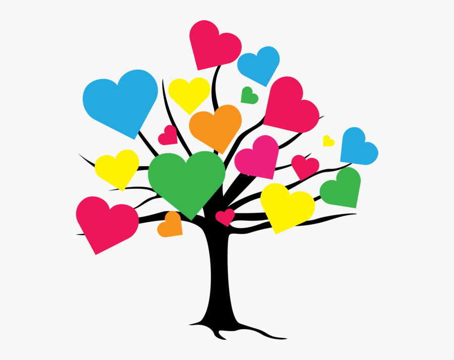 Hd Love Heart Tree, Transparent Clipart