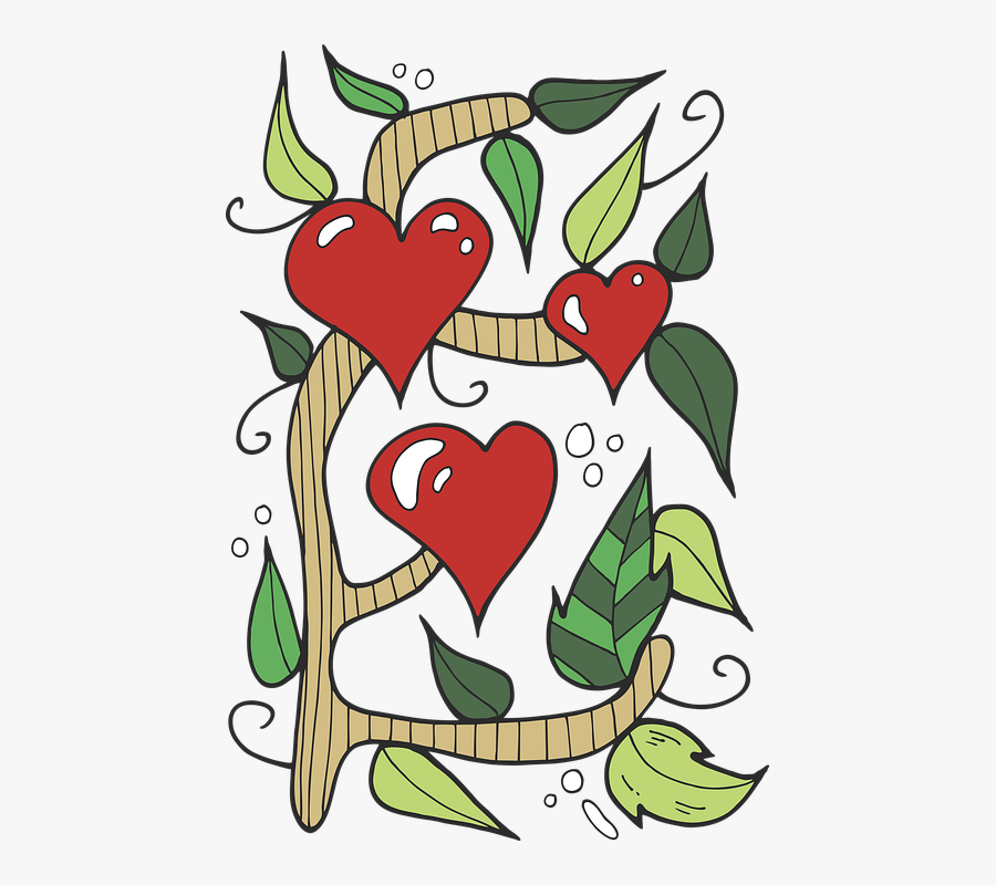 Heart, Tree, Flower, Romantic, Love, Valentine"s Day, Transparent Clipart