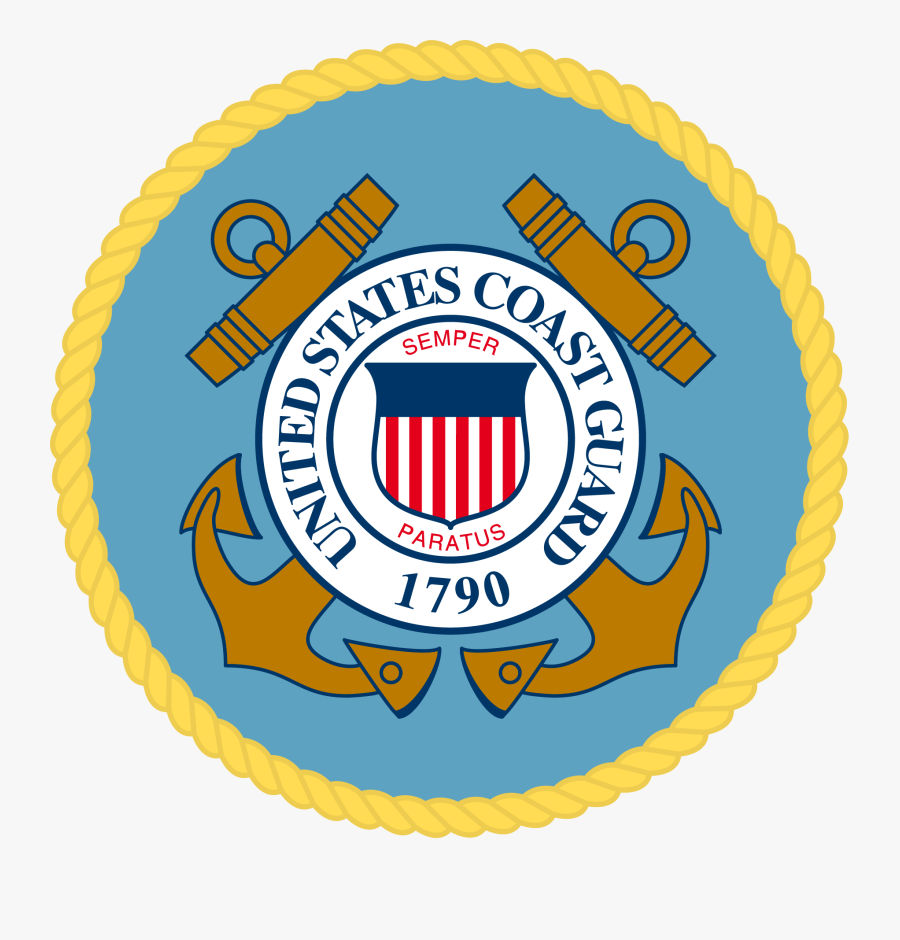 Coast Guard Emblems Large - Us Coast Guard Logo Png, Transparent Clipart