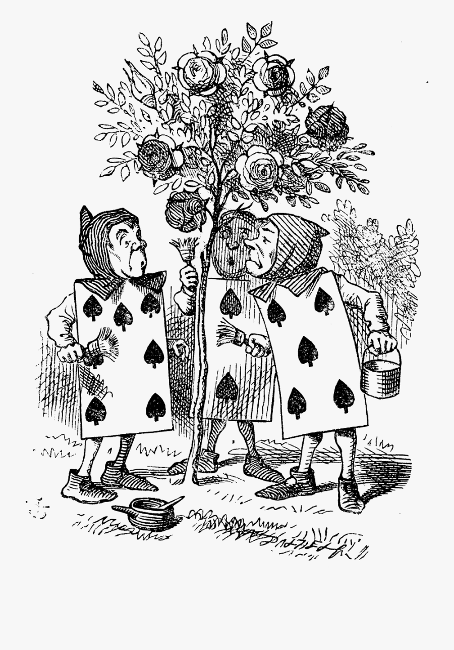 Original Alice In Wonderland Cards, Transparent Clipart