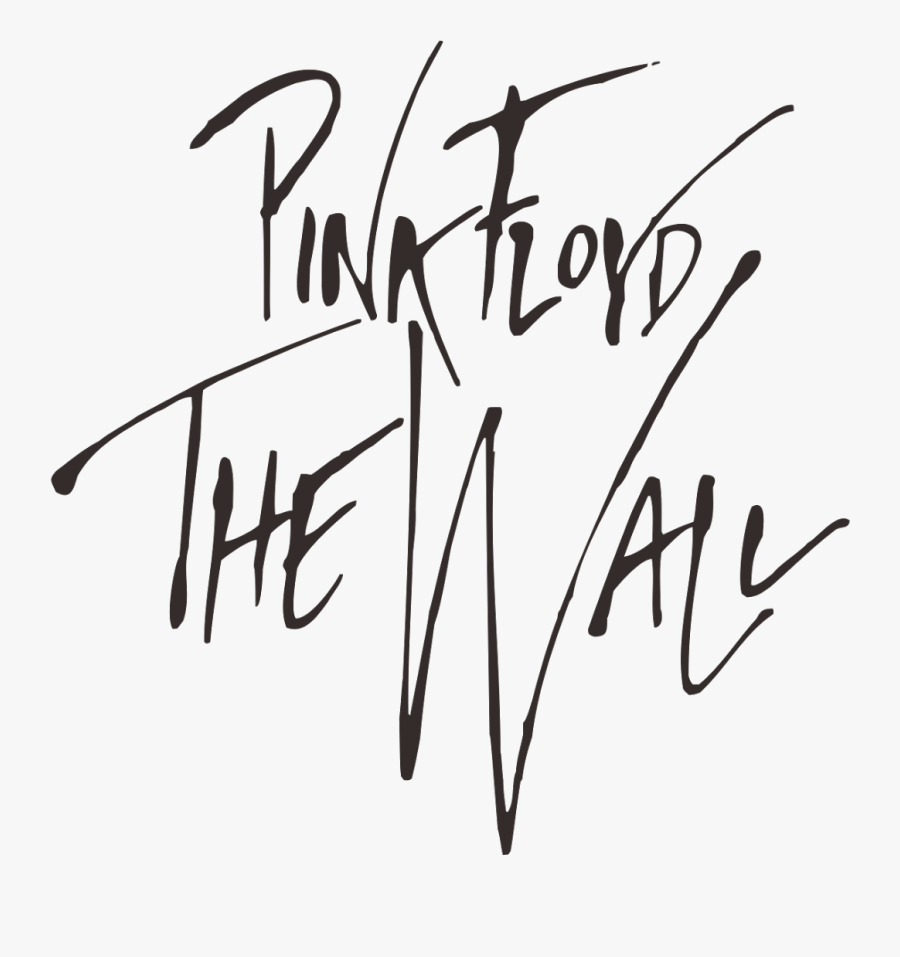 And White,autograph,art - Pink Floyd The Wall Png, Transparent Clipart