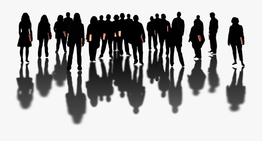 Silhouette A Cappella Choir Singing - Silhouette Of A Choir, Transparent Clipart