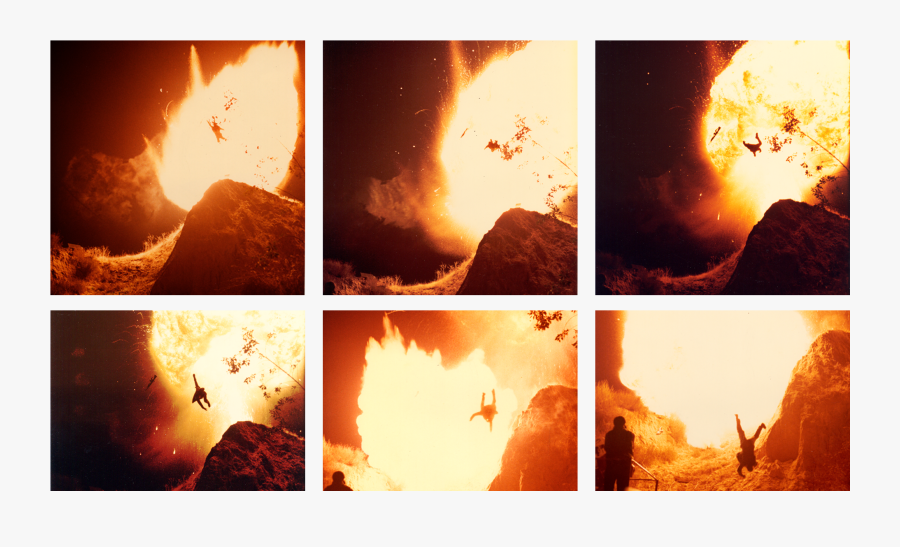 A Stunt Man Falls Midair In Movie Explosion - Poster, Transparent Clipart