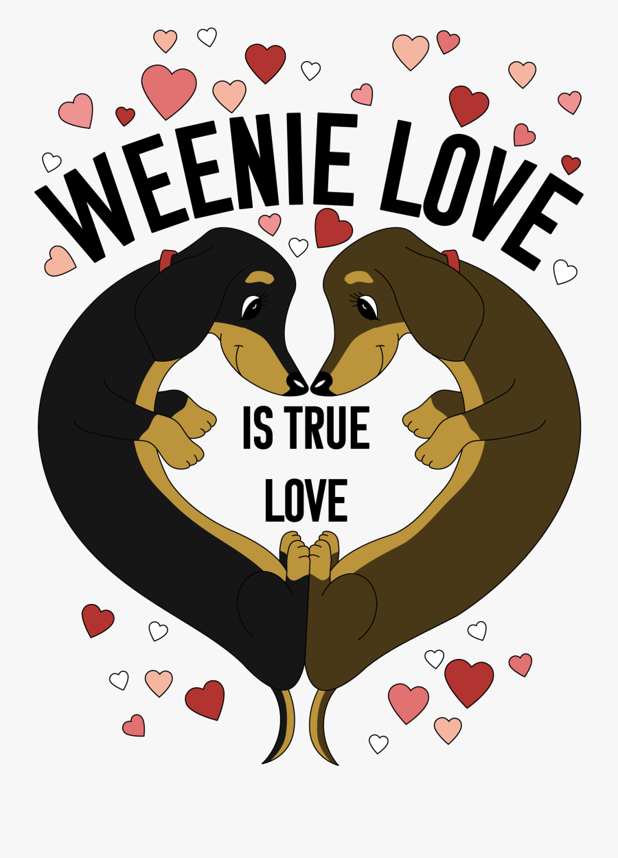 Dachshund Weenie Love Extra Large Tote"
 Class=, Transparent Clipart