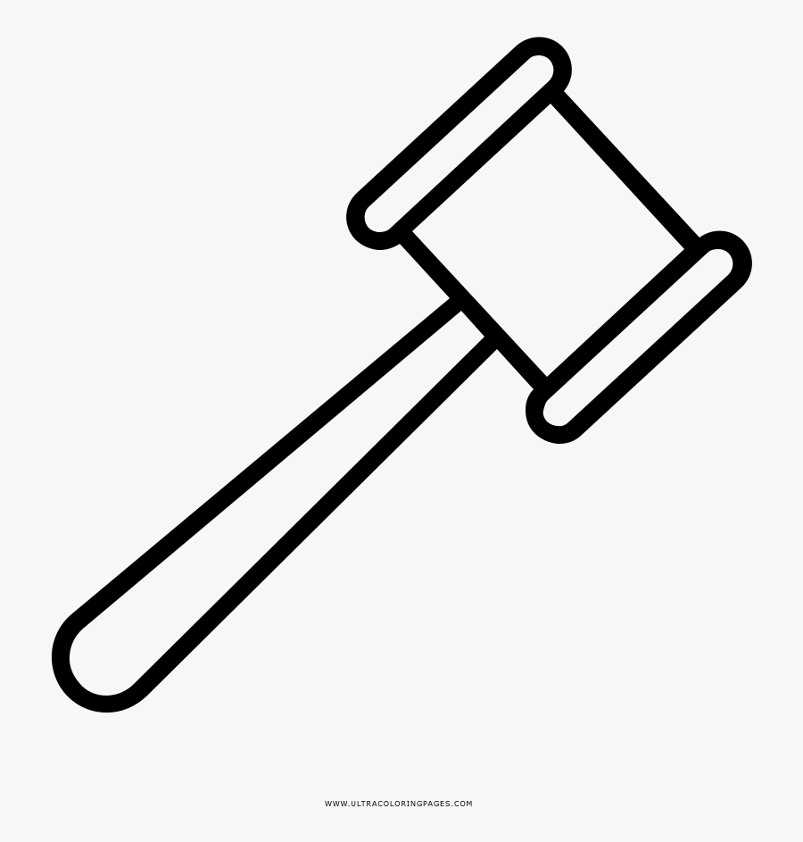 Judge Hammer Coloring Page Feminino Direito Free Transparent Clipart Clipartkey