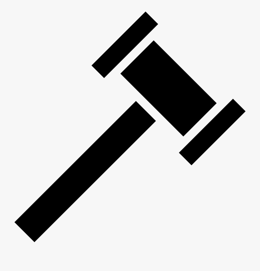 Judge Hammer Png - Judge Hammer Vector Icon, Transparent Clipart
