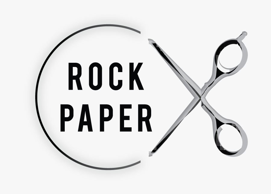 Transparent Rock Paper Scissors Png - Black-and-white, Transparent Clipart