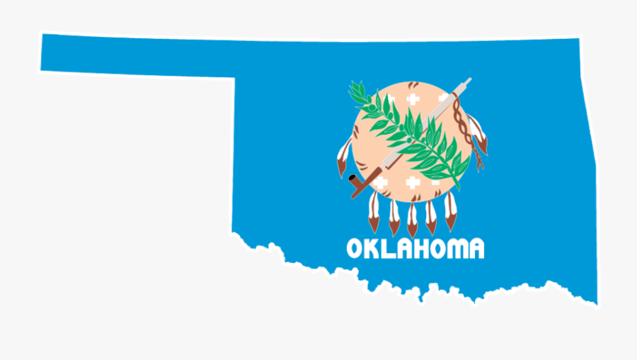 Oklahoma State Outline, Transparent Clipart