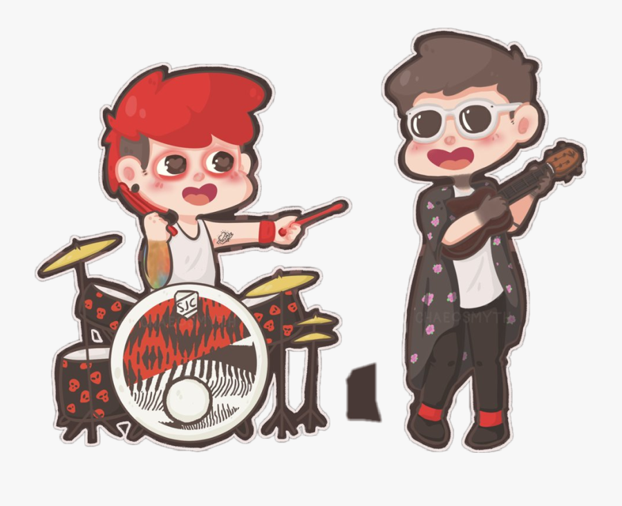 Twentyonepilots Twenty One Pilots Tyler Joseph Josh - Twenty One Pilots Clipart, Transparent Clipart