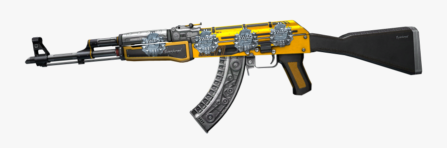Global Offensive Ak 47 Weapon M4 Carbine Firearm - Ak 47 Cs Go Vulcan, Transparent Clipart
