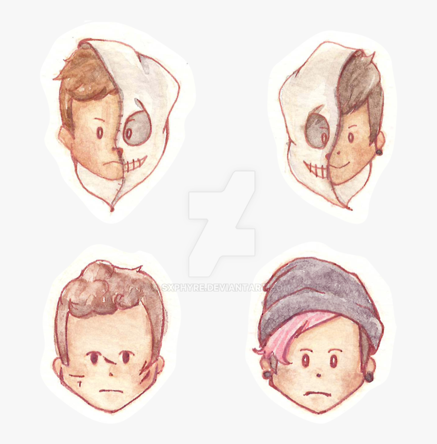 Transparent Twenty One Pilots Png - Dibujos De Twenty One Pilots, Transparent Clipart