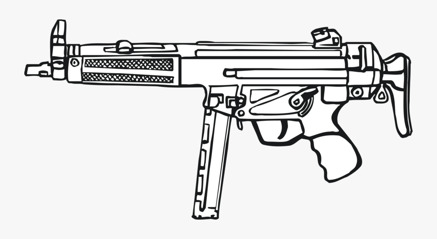 Art Weapon Gun Machine Trigger Battle Line - Ranged Weapon, Transparent Clipart