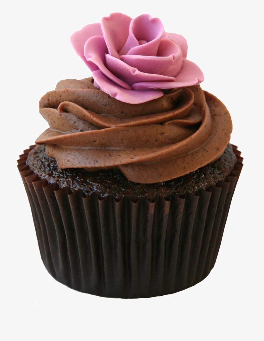 Clip Art Of Chocolates And Roses - Chocolate Cupcake Png, Transparent Clipart