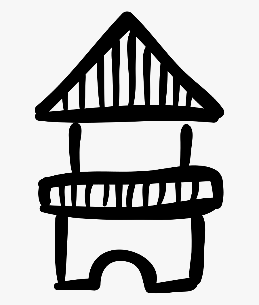 Castle Tower Toy Building - Icones Brinquedo Png, Transparent Clipart