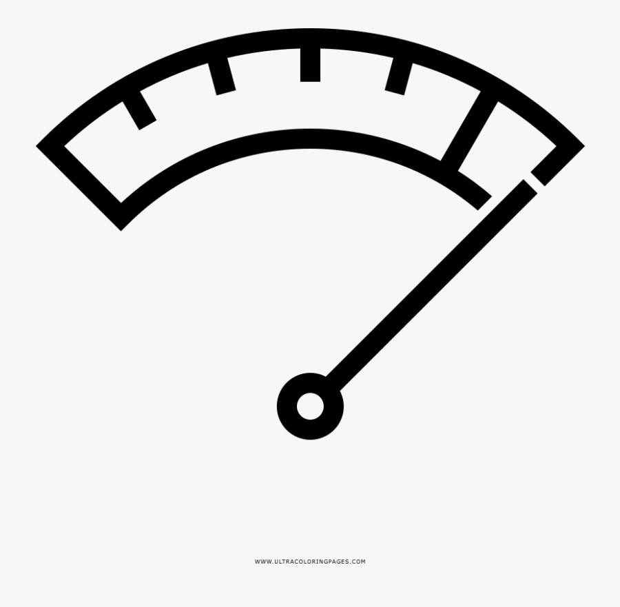 Gauge Coloring Page - Icon, Transparent Clipart