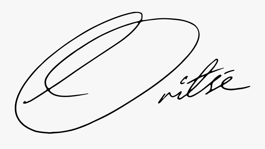 Oritsé Autograph Transparent 1 - Line Art, Transparent Clipart