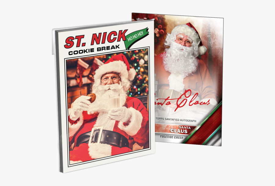 Clip Art Signs Autographs For Topps - Santa Claus, Transparent Clipart