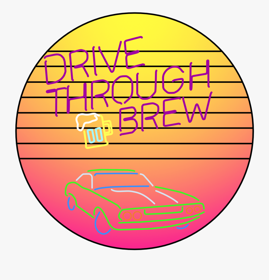 Drive Through Brew - Muscle Car, Transparent Clipart