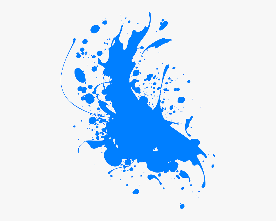 Blue Color Splash Png, Transparent Clipart