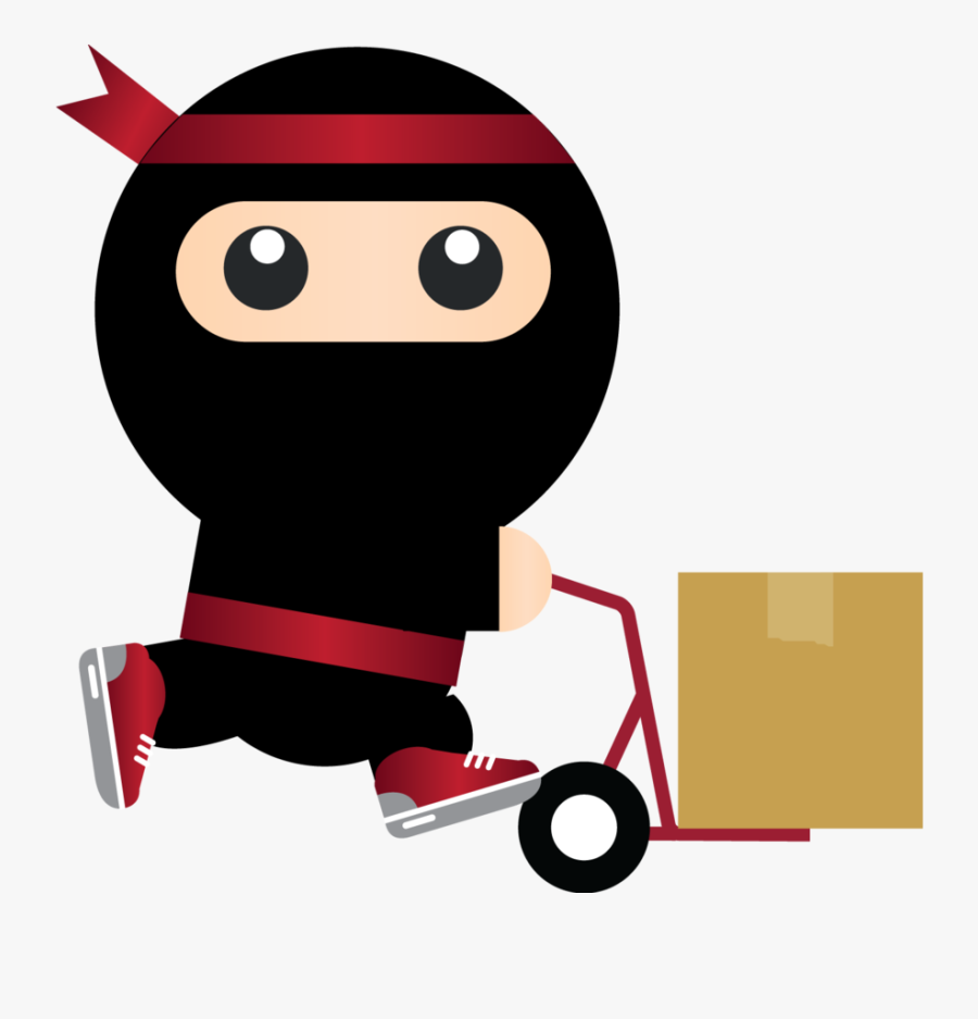 Minivan Clipart Driver Van - Ninja Delivery, Transparent Clipart