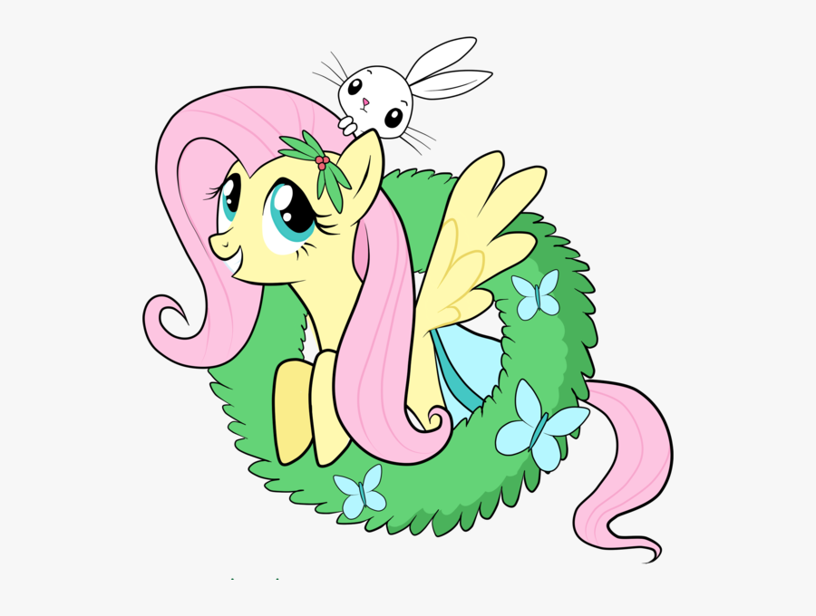 My Little Pony Fluttershy Christmas, Transparent Clipart
