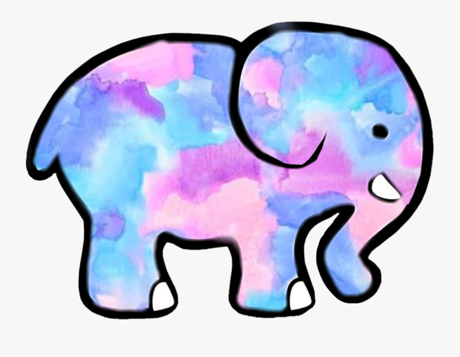 Free Black And White Elephant Clip Art - Elephant Coloring Page, Transparent Clipart