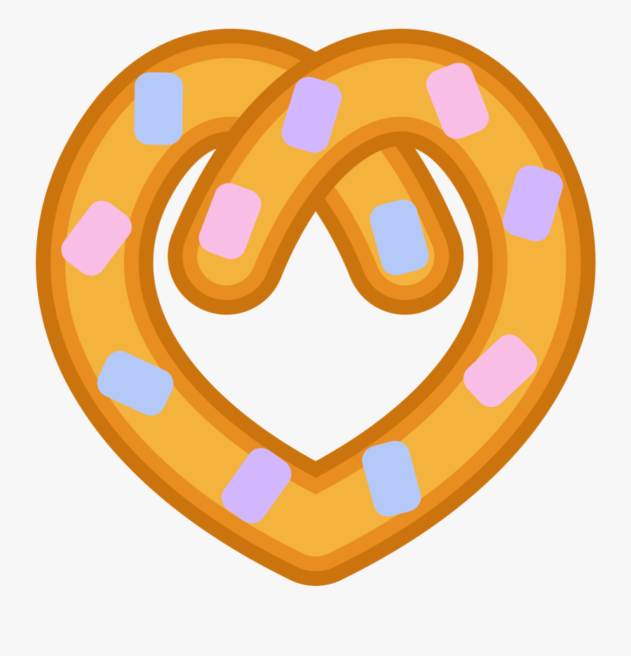 Chocolate Pretzel Free - Circle, Transparent Clipart